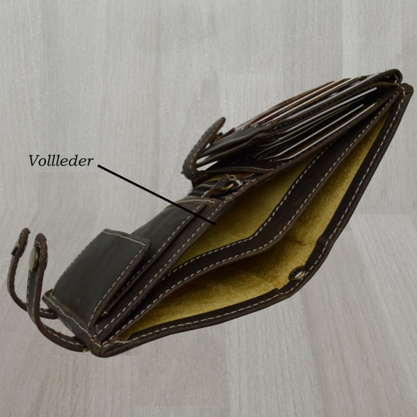 Wild Things Edition Herren Biker Geldbörsen mit RFID Schutz Hosenkette (Hochf. braun)